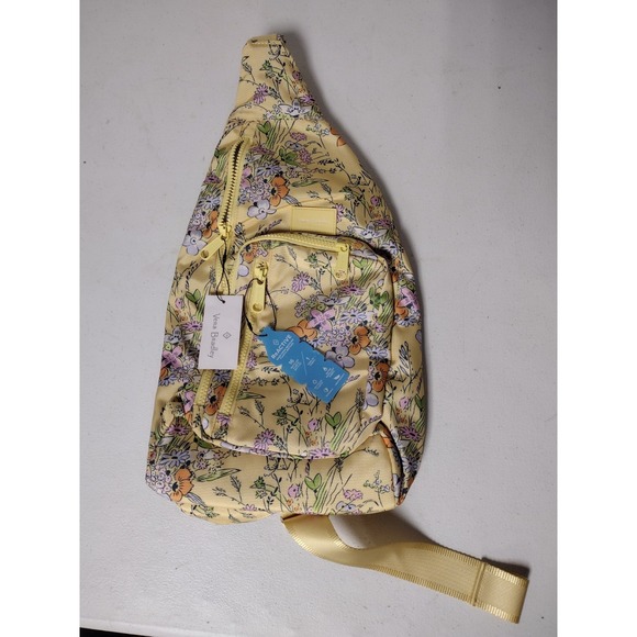 Vera Bradley Reactive Sling Backpack In Sunlit Garden Yellow New main image 6